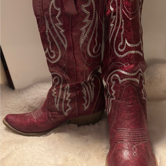 Spite Shoes - Stylish Red Heeled Boots